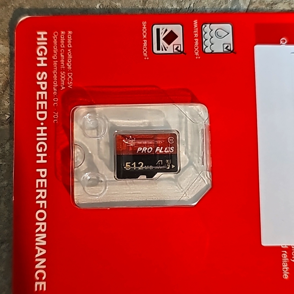512 Micro SD Memory Card - Picture 2 of 2